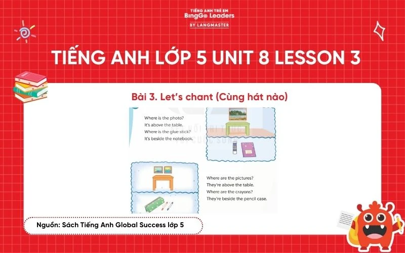 Bài tập tiếng Anh lớp 5 Unit 8 Lesson 3 sách Global Success