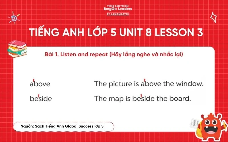 Bài tập tiếng Anh lớp 5 Unit 8 Lesson 3 sách Global Success