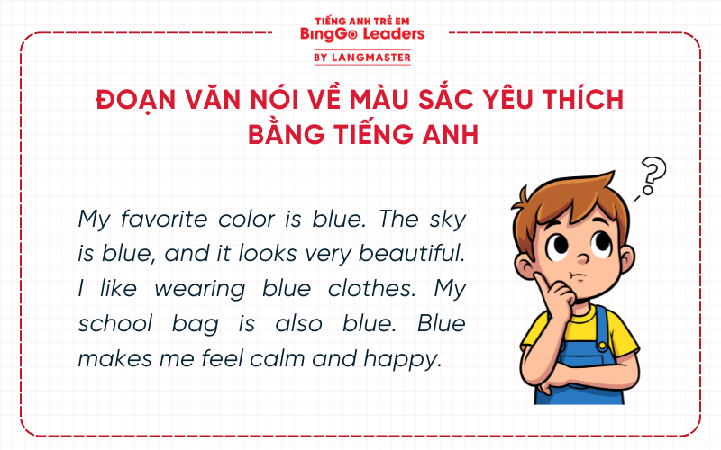 Đoạn văn về màu sắc trong tiếng Anh 