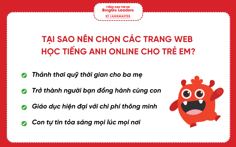 Tại sao ba mẹ nên cho bé học tiếng Anh online?