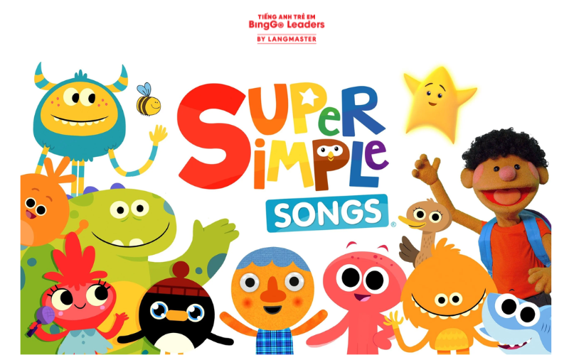 Kênh Youtube học tiếng Anh online cho trẻ em SuperSimpleSongs