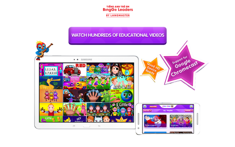 Ứng dụng học tiếng Anh cho trẻ em ChuChuTV