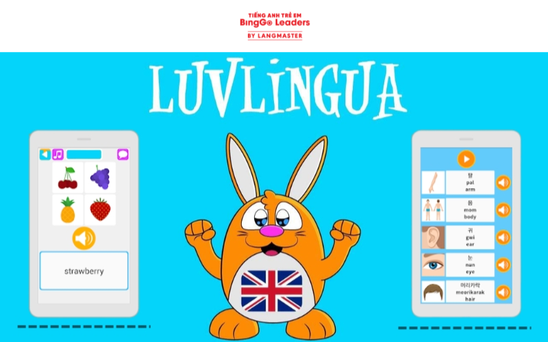 Ứng dụng học tiếng Anh cho trẻ em Learn English - LuvLingua
