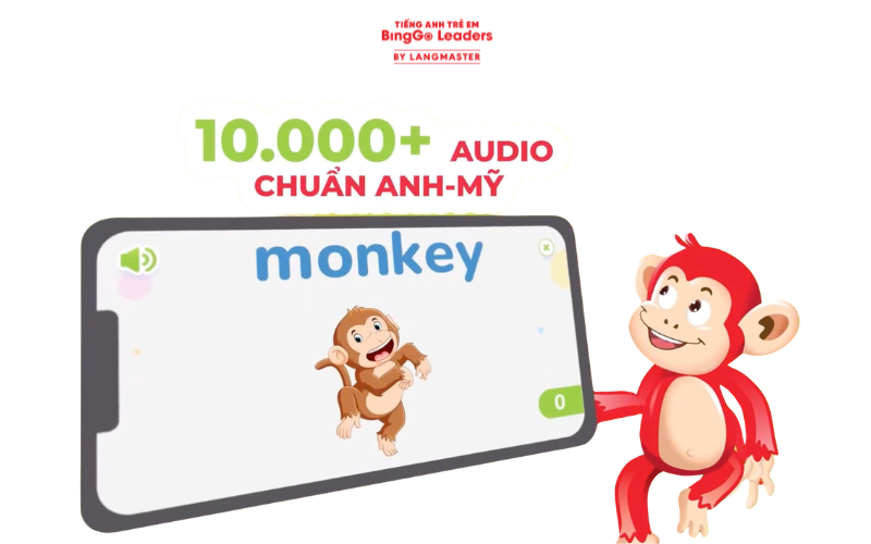 Ứng dụng học tiếng Anh cho trẻ em Monkey Junior