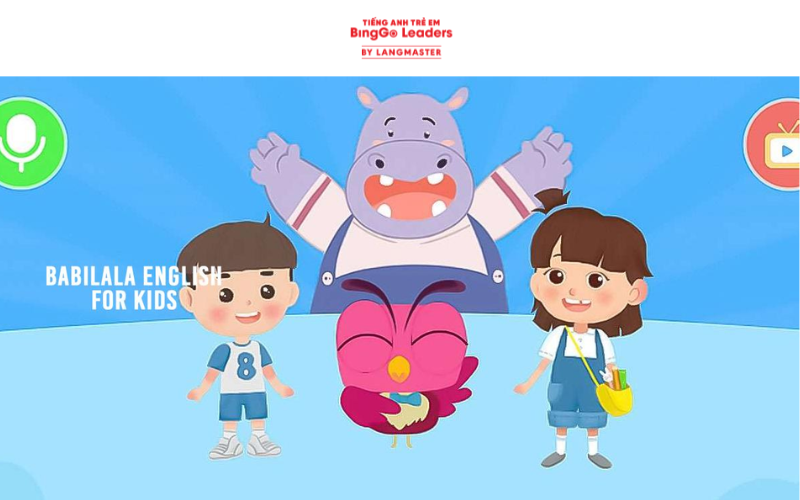 Ứng dụng học tiếng Anh cho trẻ em Babilala