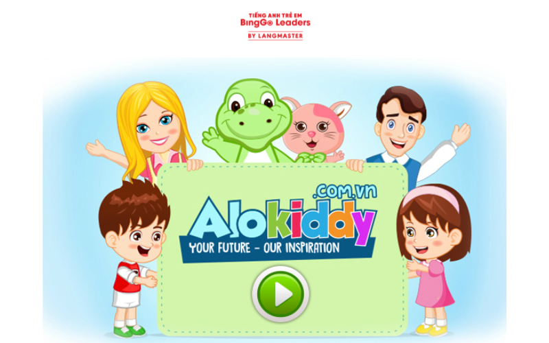 Ứng dụng học tiếng Anh cho trẻ em AloKiddy