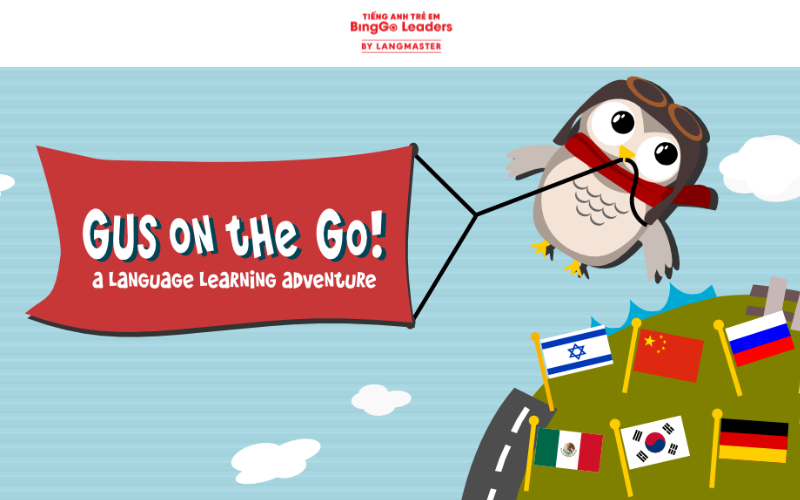 Ứng dụng học tiếng Anh cho trẻ em Gus on the Go