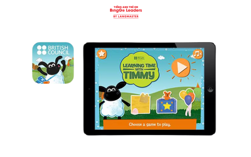 App học tiếng Anh miễn phí cho bé Timmy's First Words in English