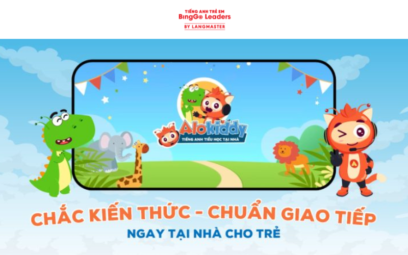 Khóa học tiếng Anh online cho trẻ em Alokiddy
