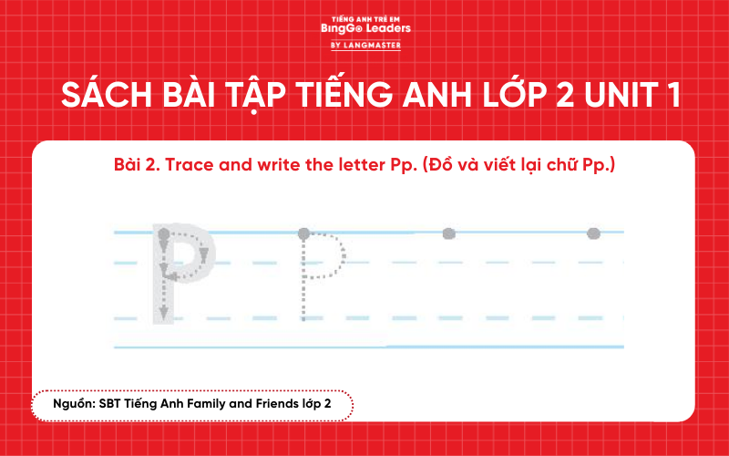 Bài tập SBT tiếng Anh lớp 2 Family and Friends Unit 1