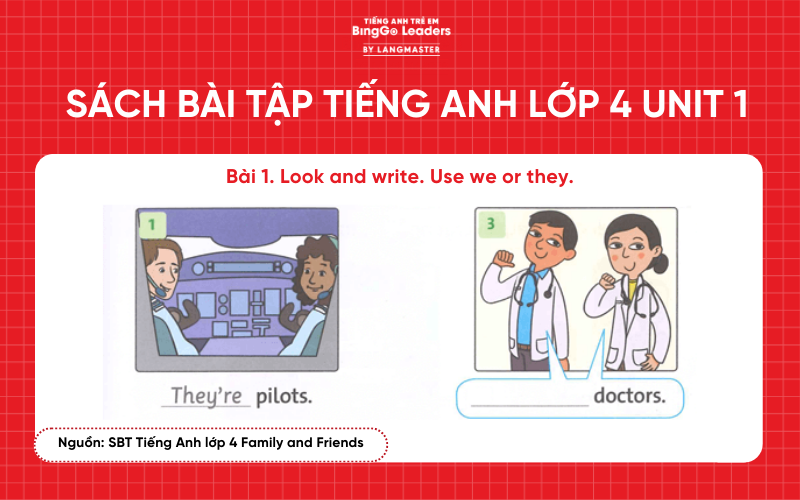 Bài tập tiếng Anh lớp 4 Family and Friends Unit 1