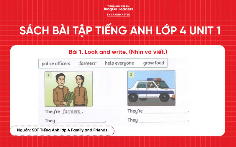 Bài tập tiếng Anh lớp 4 Family and Friends Unit 1