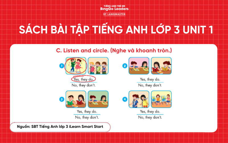 Bài tập tiếng Anh lớp 3 iLearn Smart Start Unit 1