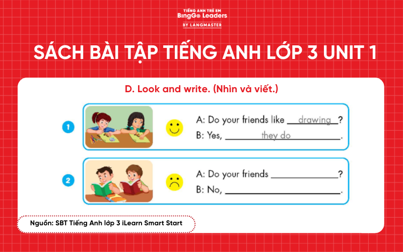 Bài tập tiếng Anh lớp 3 iLearn Smart Start Unit 1