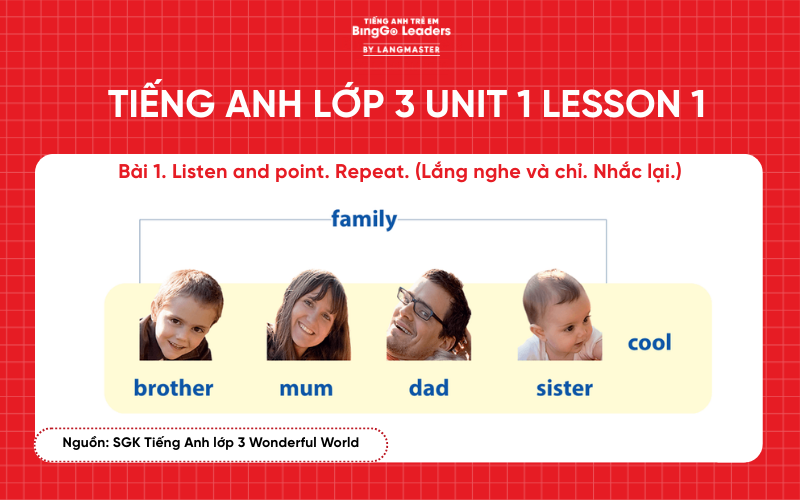 Bài tập tiếng Anh lớp 3 Wonderful World Unit 1 Lesson 1