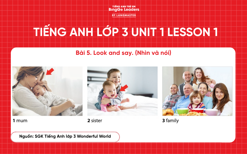 Bài tập tiếng Anh lớp 3 Wonderful World Unit 1 Lesson 1