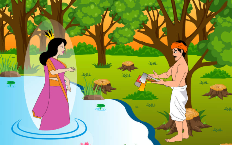 Truyện tiếng Anh cho trẻ em Người tiều phu trung thực (Nguồn ảnh: Internet)