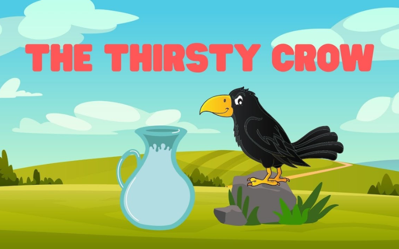 Truyện tiếng Anh cho trẻ em Con ụa khát nước (Nguồn ảnh: Internet)