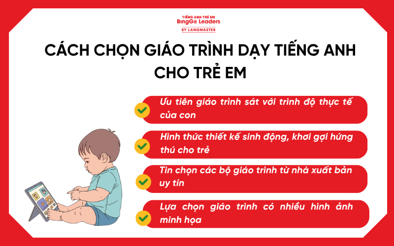 Cách chọn giáo trình dạy tiếng Anh cho trẻ em