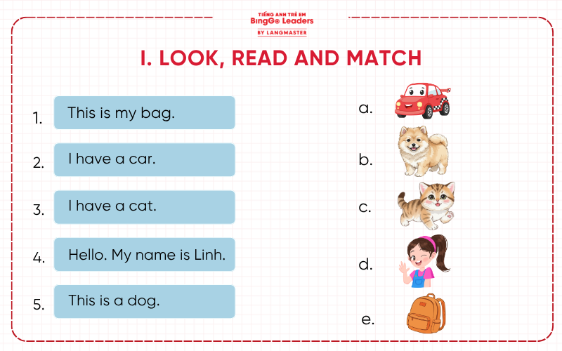 Đề thi Tiếng Anh lớp 3 học kì I