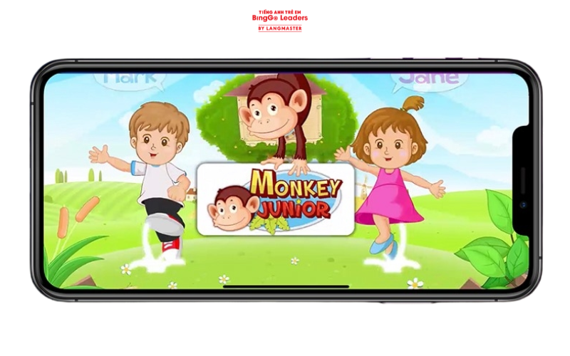 App học tiếng Anh cho bé 4 tuổi Monkey Junior