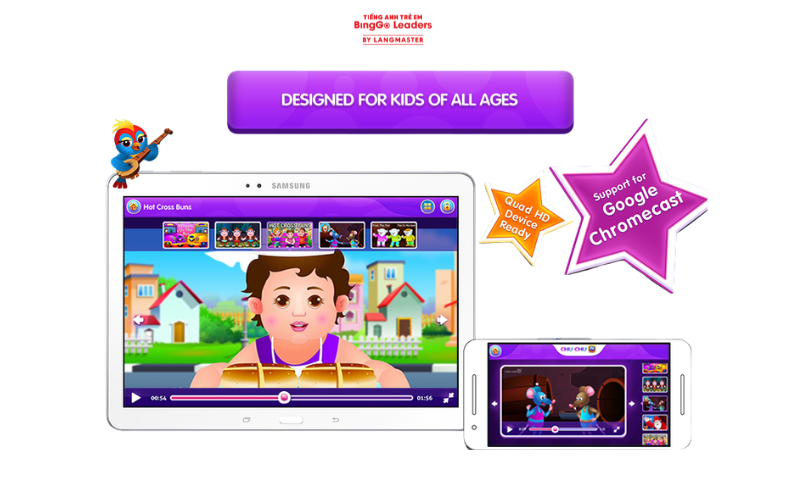 App học tiếng Anh cho bé 4 tuổi ChuChu TV Lite