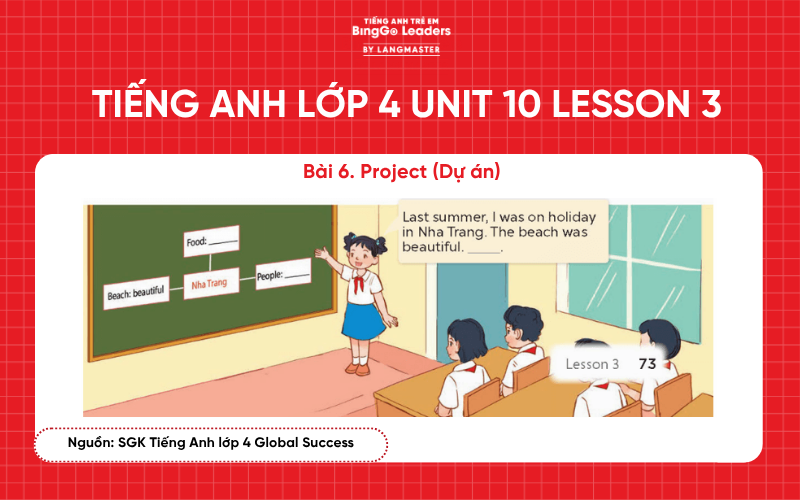 Bài tập tiếng Anh lớp 4 Unit 10 Lesson 3 sách Global Success