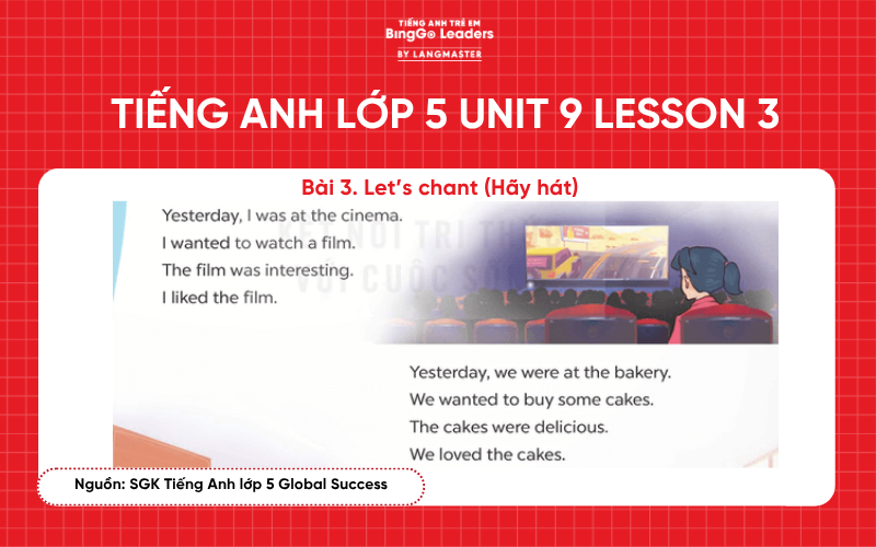 Bài tập tiếng Anh lớp 5 Unit 9 Lesson 3 Global Success