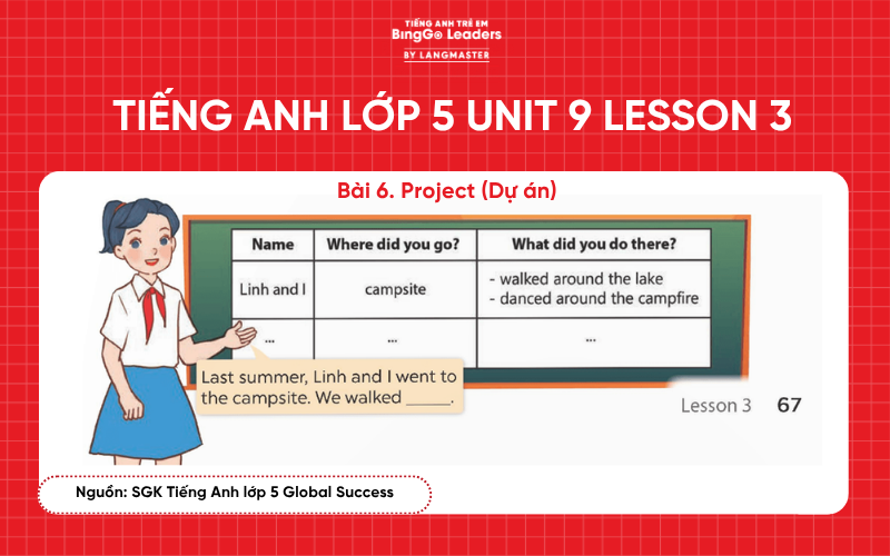 Bài tập tiếng Anh lớp 5 Unit 9 Lesson 3 Global Success