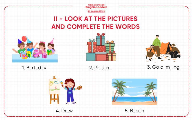 Đề thi Tiếng Anh lớp 4 cuối học kì 1