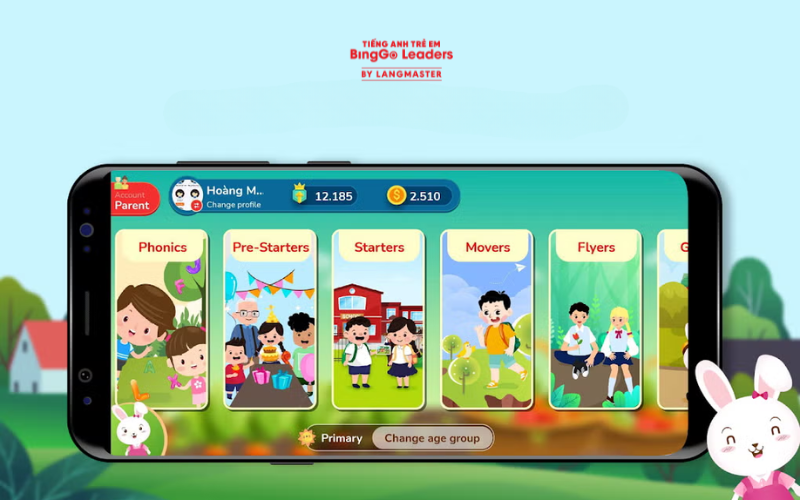 App luyện nói tiếng Anh cho trẻ em Kyna English