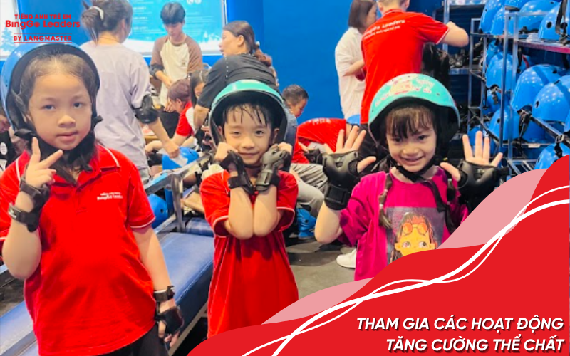 Tham gia các hoạt động ngoại khóa giúp con tăng cường các hoạt động thể chất