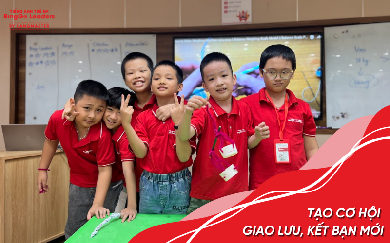 Con được gặp gỡ, giao lưu, kết thêm bạn mới tại các hoạt động ngoại khóa của BingGo Leaders