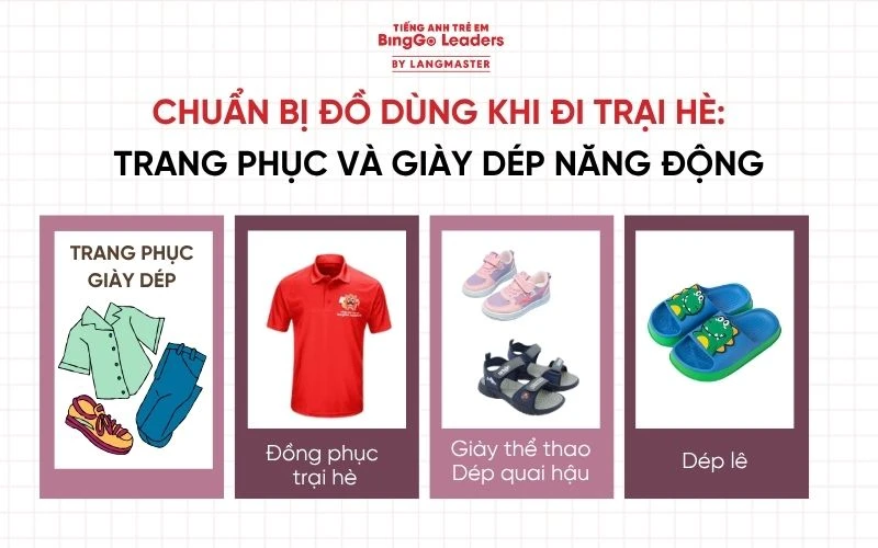 Đồ dung chống nắng và bảo vệ sức khỏe khi tham gia trại hè