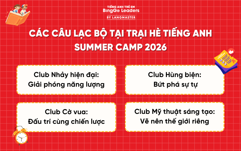 Hệ thống các câu lạc bộ tại Summer Camp 2026