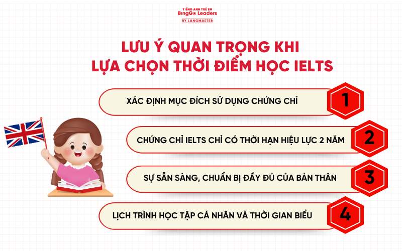 Lưu ý quan trọng khi cho bé ôn luyện IELTS từ sớm