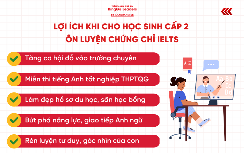 Lợi thế khi cho con ôn luyện IELTS từ cấp 2?