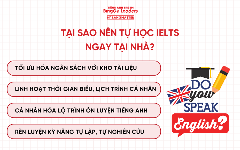 Tại sao nên ôn luyện IELTS ngay tại nhà