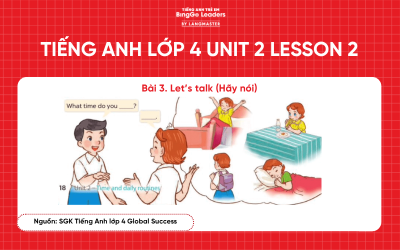 Bài tập tiếng Anh lớp 4 Unit 2 Lesson 2 sách Global Success