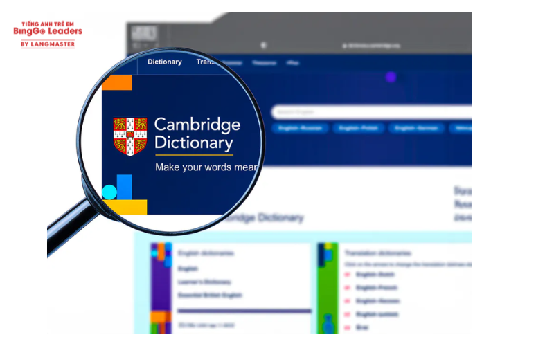 Trang web học IELTS cho người mới bắt đầu Cambridge Dictionary