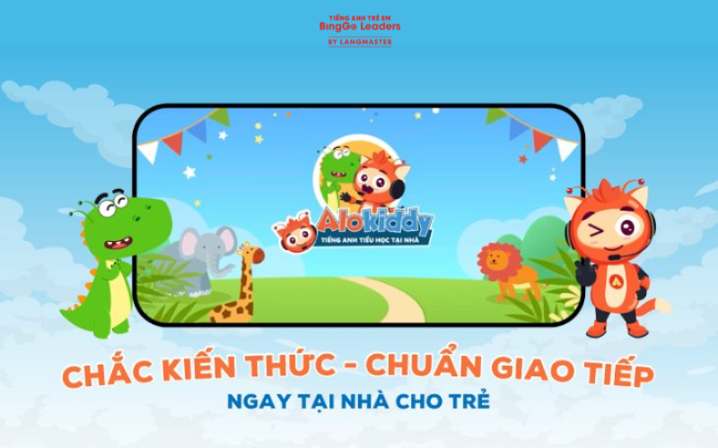 App học tiếng Anh cho bé lớp 1 Alokiddy