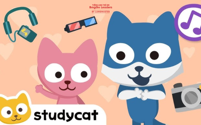 App học tiếng Anh cho bé lớp 1 Studycat