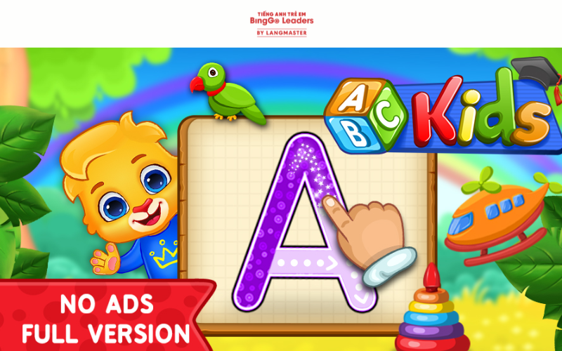 App học tiếng Anh cho bé lớp 1 ABC Kids - Tracing & Phonics