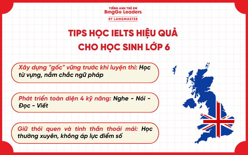 Tips ôn luyện IELTS cho học sinh lớp 6