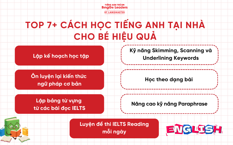 Cách học tiếng Anh tại nhà cho bé