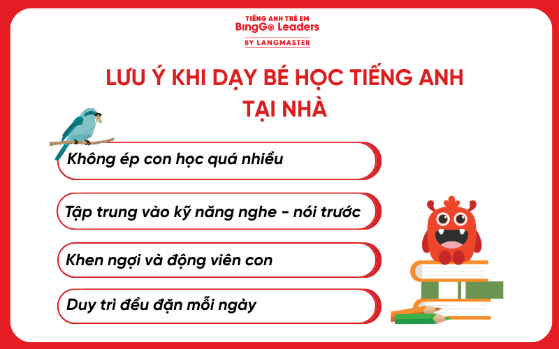 học tiếng anh tại nhà cho bé
