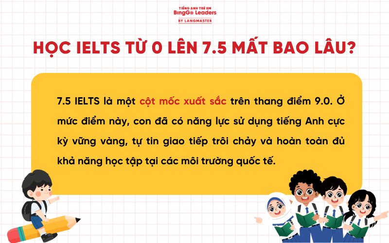 Học IELTS từ 0 lên 7.5 mất bao lâu