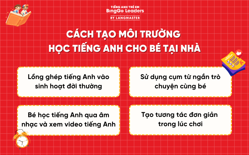 Tạo môi trường học tiếng Anh cho con tại nhà