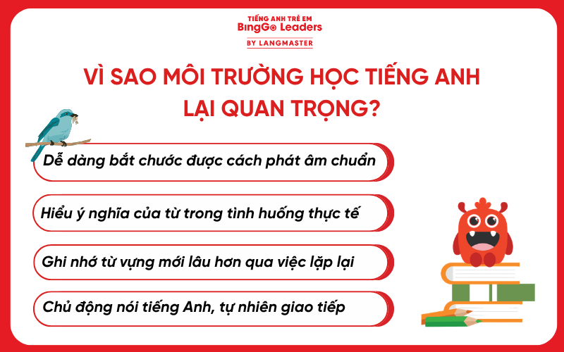 Tạo môi trường học tiếng Anh cho con tại nhà
