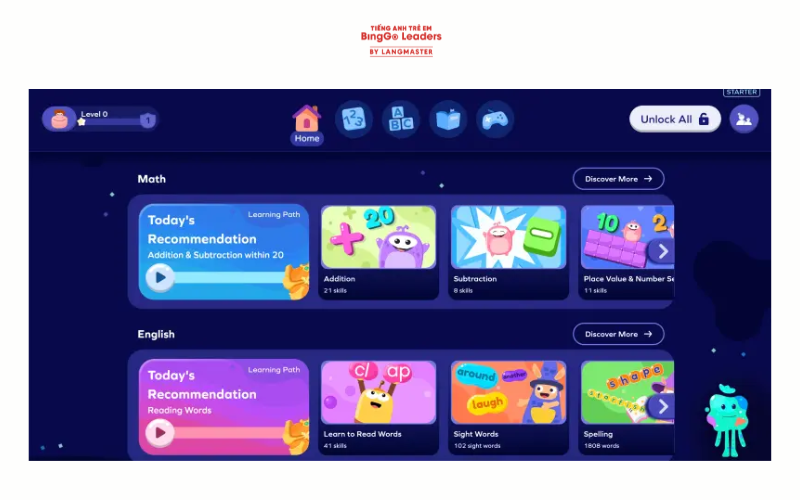 App học tiếng Anh miễn phí cho trẻ em